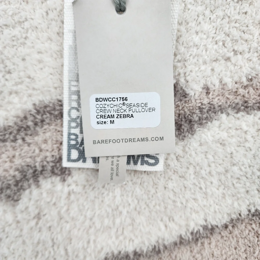 NWT Barefoot Dreams CozyChic Seaside Pullover Crewneck Sweater - Picture 3 of 8